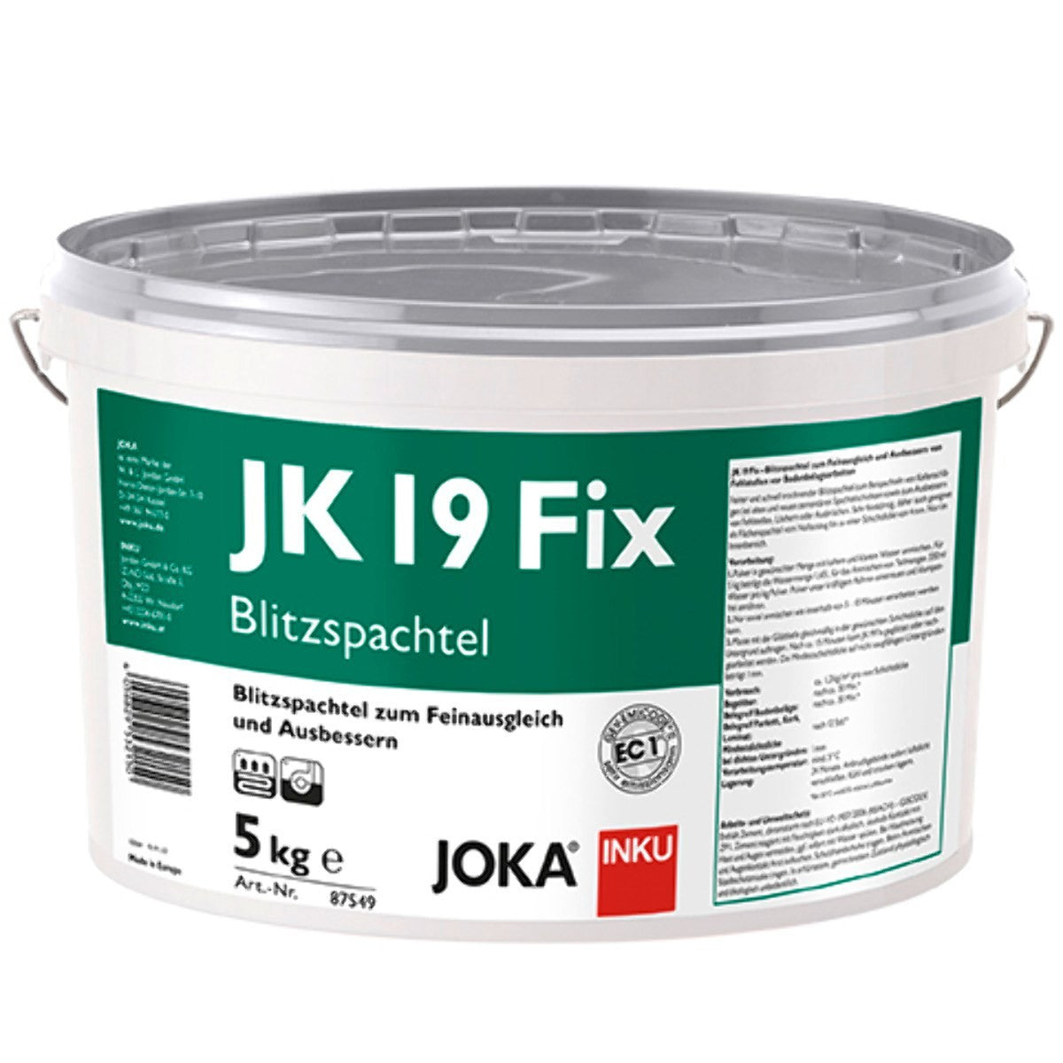JK19 Fix Snelcement 5 kg – productfoto | Velora Floors