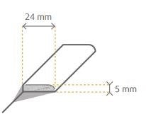 Plakplint 1939 5×24 mm