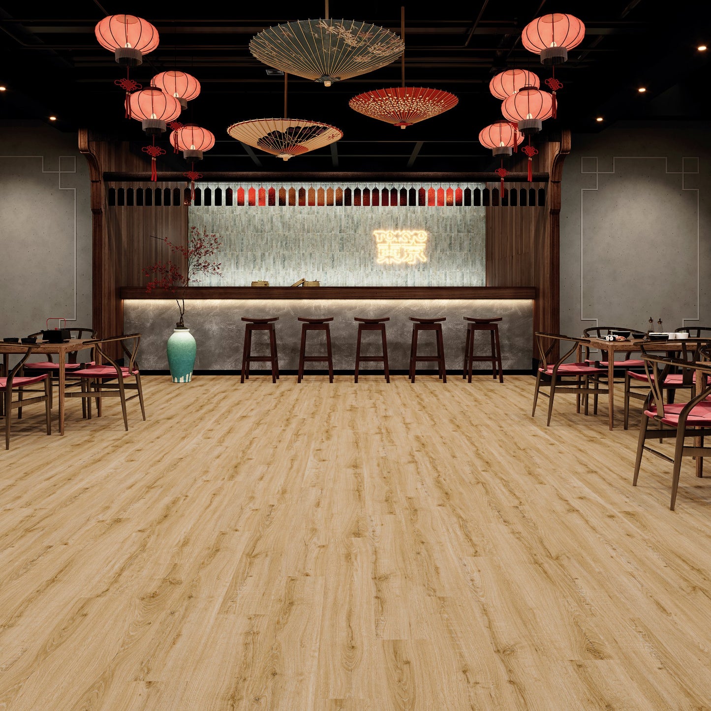 PVC vloer Plank Golden Oak 5913 DB, sfeerimpressie interieur | Velora Floors
