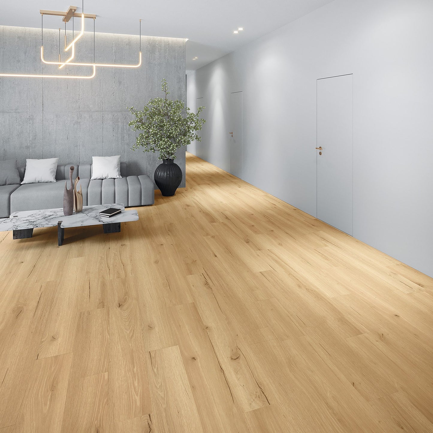 PVC vloer Plank Oak Cream 5702 DB – detailfoto | Velora Floors