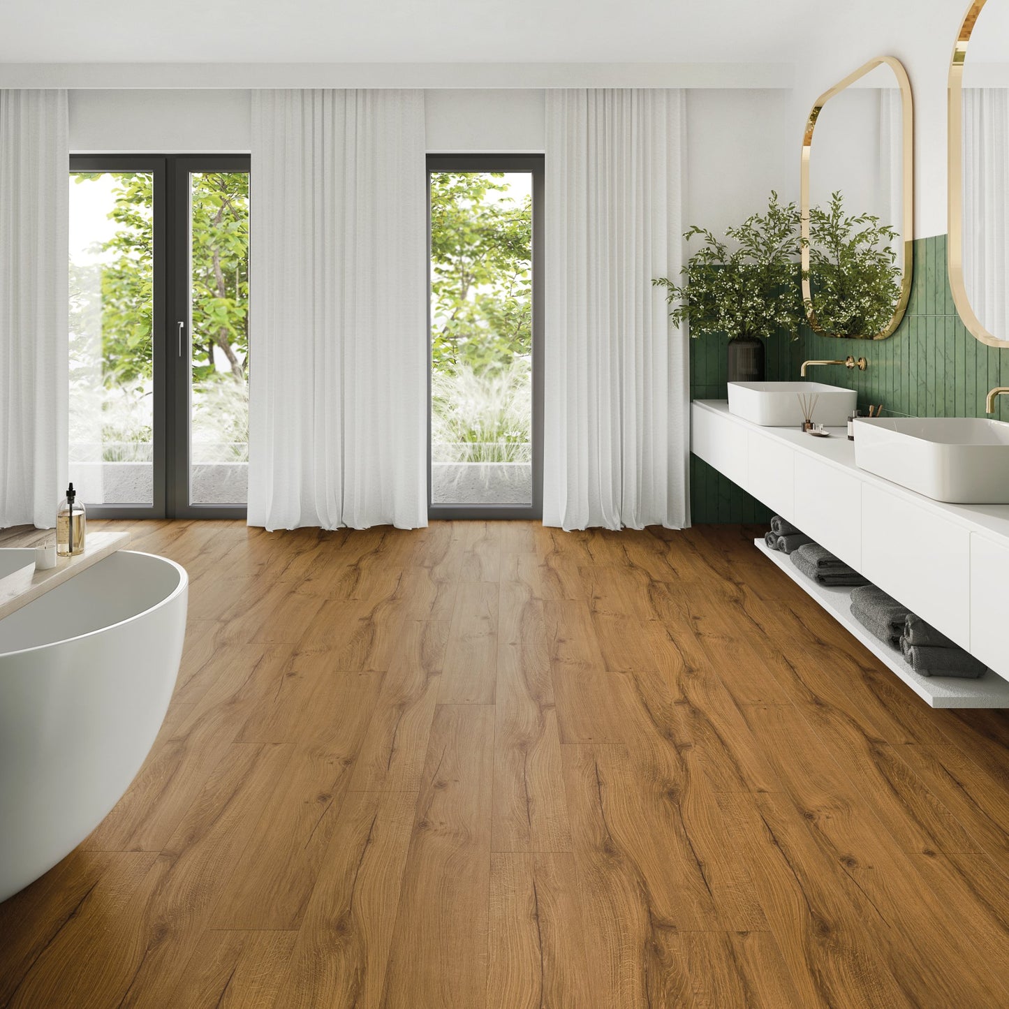 PVC vloer Plank Rustic Charm Oak 2873 DB – sfeerimpressie interieur | Velora Floors