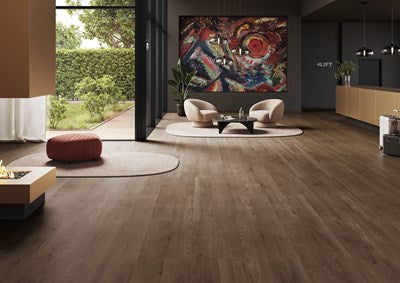 XXL PVC vloer Chateau Oak Dark 9635 DB – detailfoto | Velora Floors