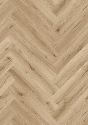 Visgraat PVC vloer Oak Cream 6702 sfeerimpressie woonkamer | Velora Floors