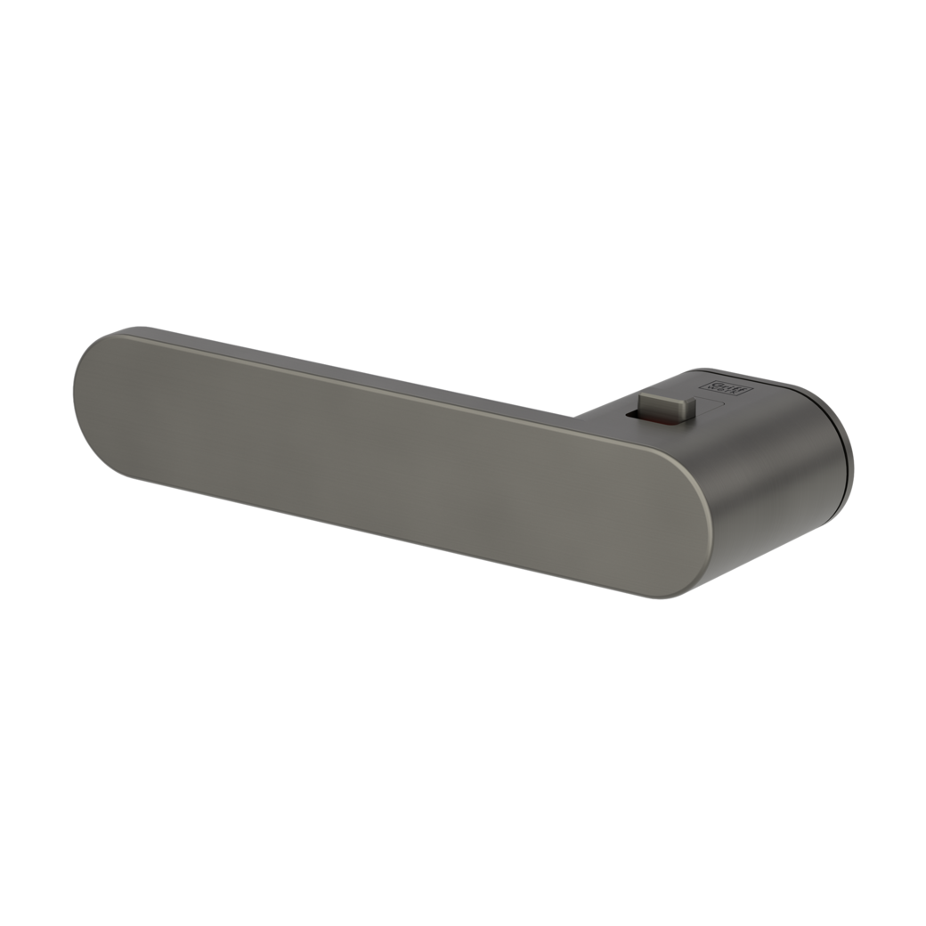 Griffwerk AVUS ONE Smart2Lock deurkruk Cashmere Grey links – detailfoto | Velora Floors
