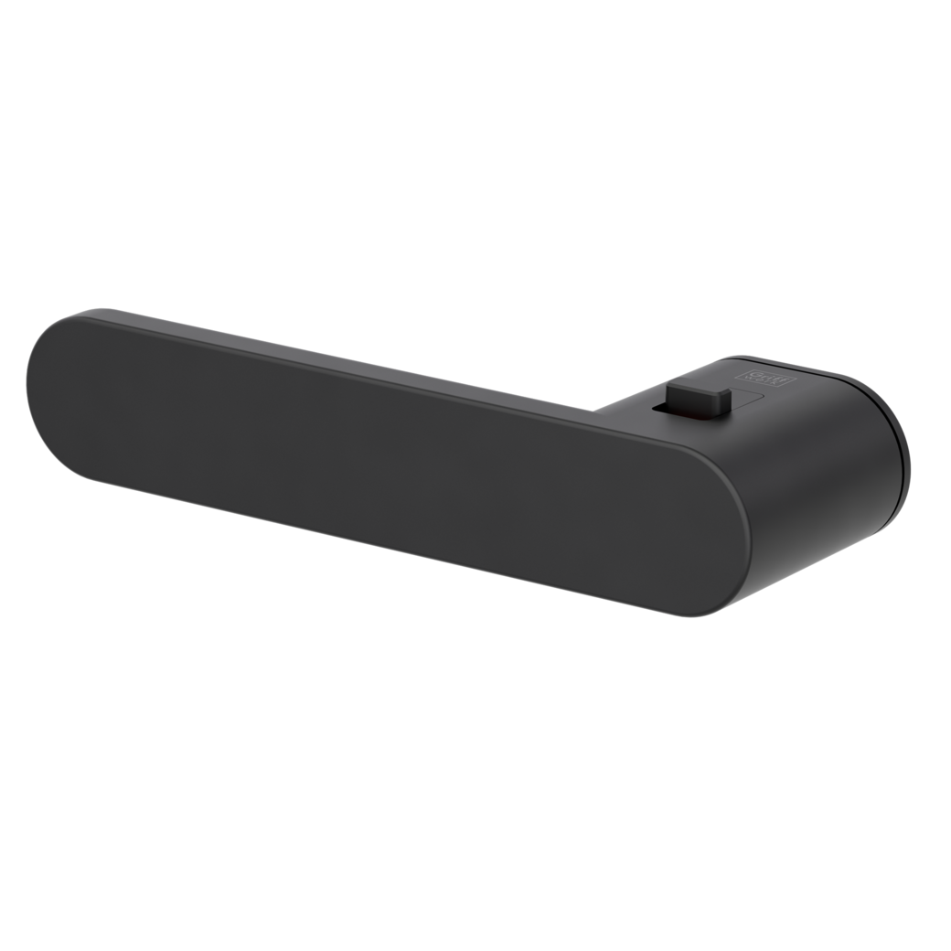 Griffwerk AVUS ONE Smart2Lock deurkruk Graphite Black links – detailfoto | Velora Floors