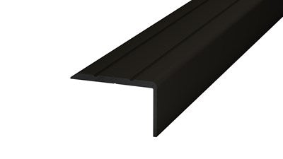 Hoekstrip 25x15 mm zwart zelfklevend aluminium 300 cm – productfoto | Velora Floors