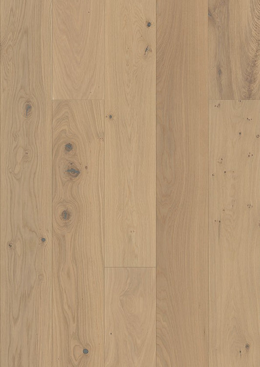 Houten vloer Parket Eiken Geborsteld Creme E5214 – productfoto | Velora Floors