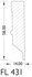 JOKA Plint 14x58 mm AQUA CUBE Profiel 431 Hotcoating DL509
