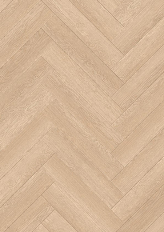 JOKA Skyline visgraat laminaat Oak Chateau Sand 5914, productfoto | Velora Floors