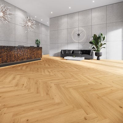 PVC visgraat vloer Oak Chalet 6706 DB – detailfoto | Velora Floors