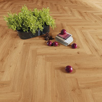 PVC visgraat vloer Oak Chalet 6706 DB – detailfoto | Velora Floors
