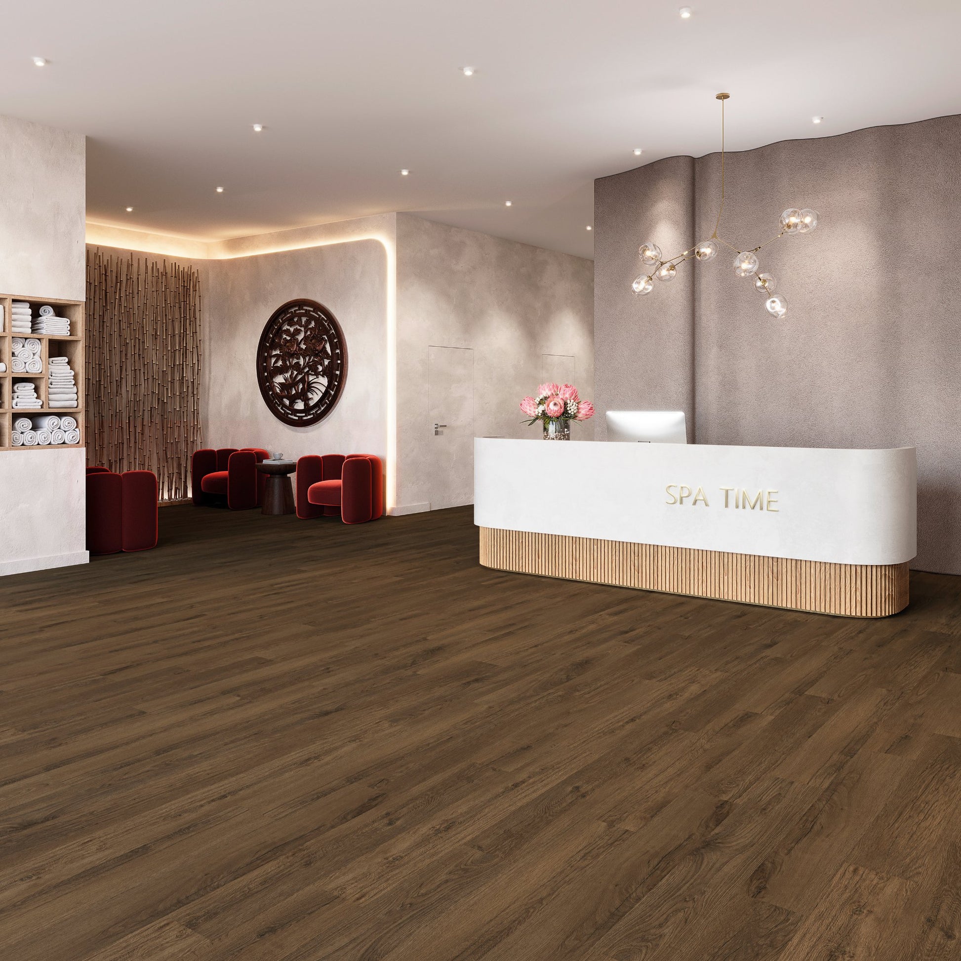 PVC vloer Plank Chestnut Oak 5916 DB, sfeerimpressie interieur | Velora Floors
