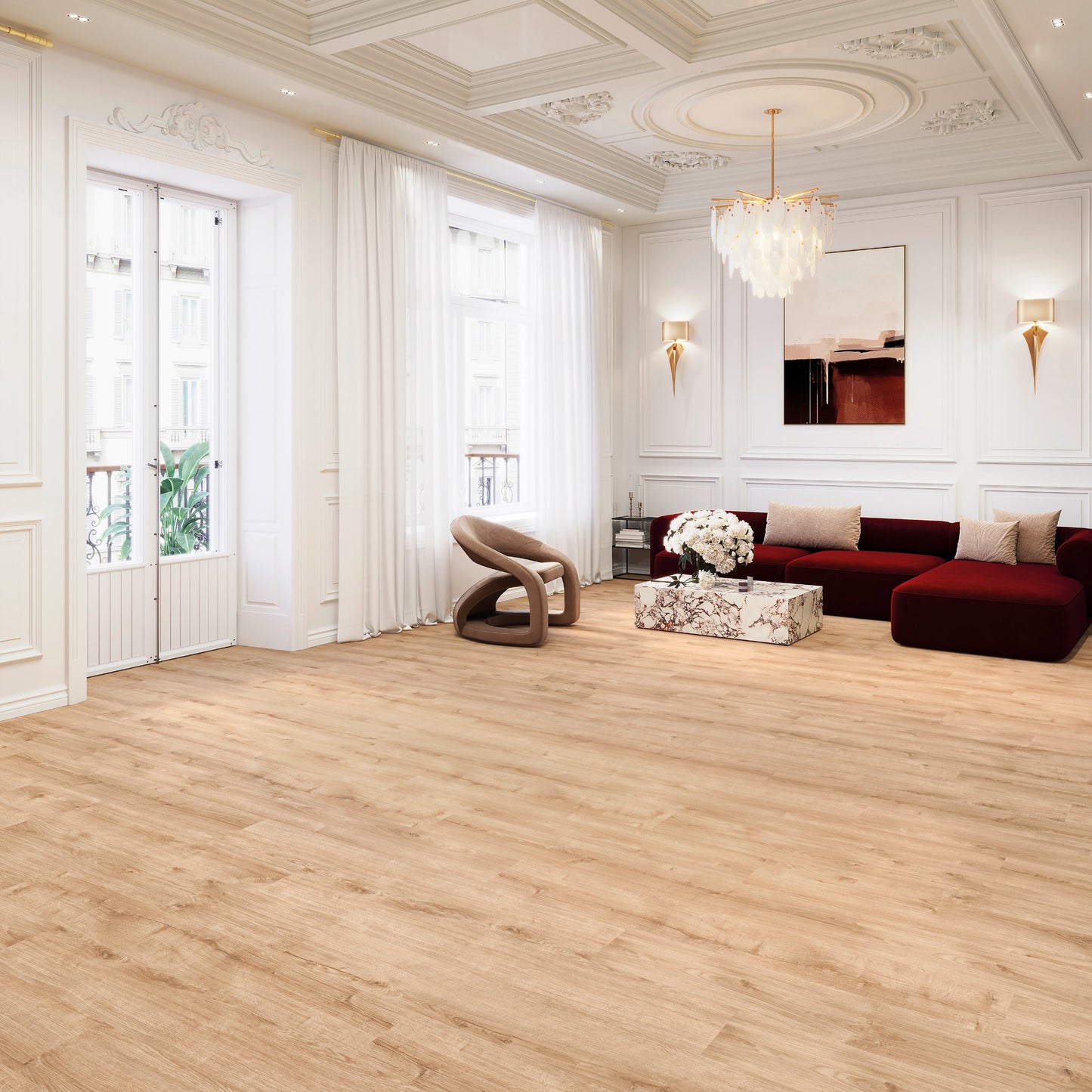 PVC vloer Plank Copper Oak 5912 DB, sfeerimpressie interieur | Velora Floors