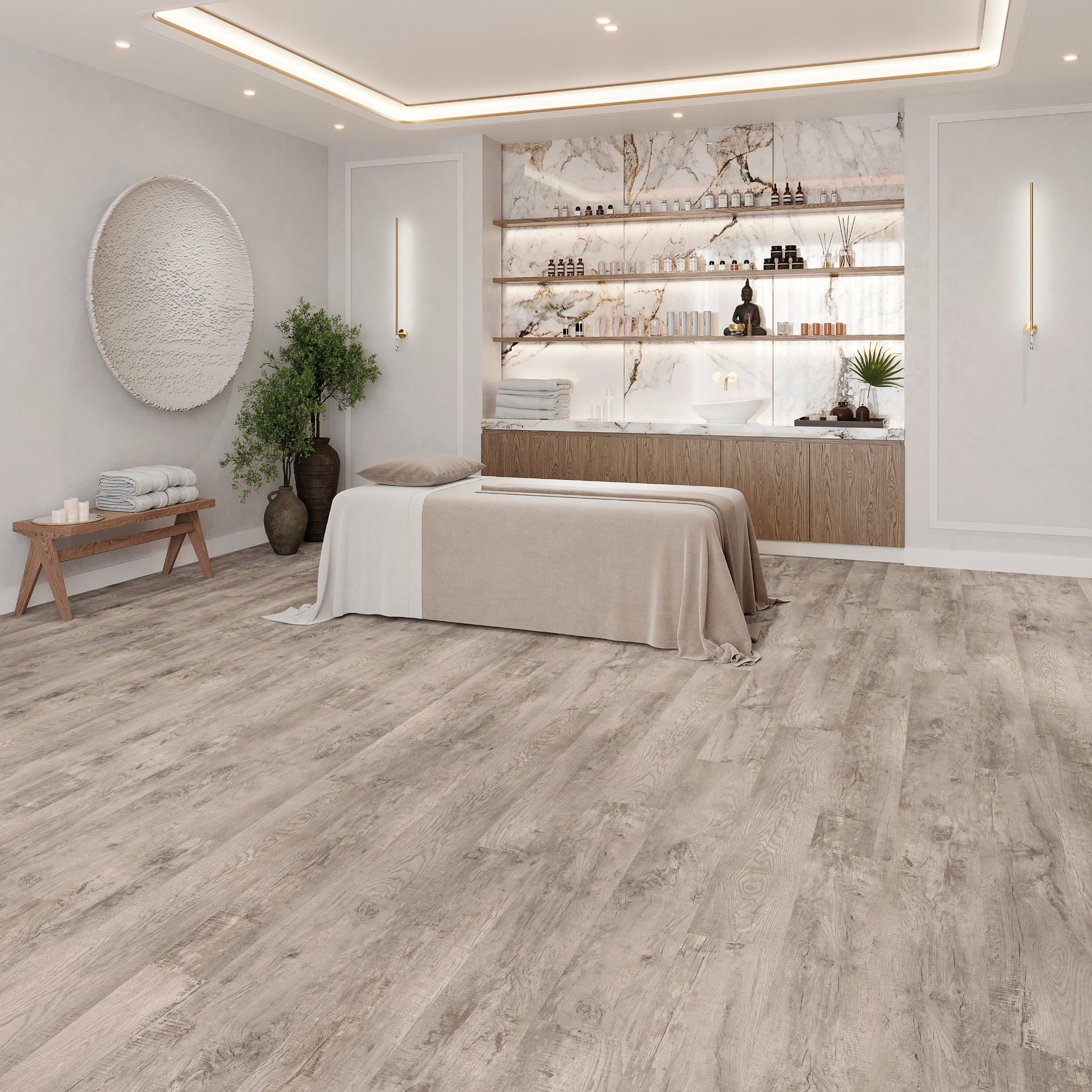 PVC vloer Plank Farmhouse Oak 5908 DB, sfeerimpressie interieur | Velora Floors