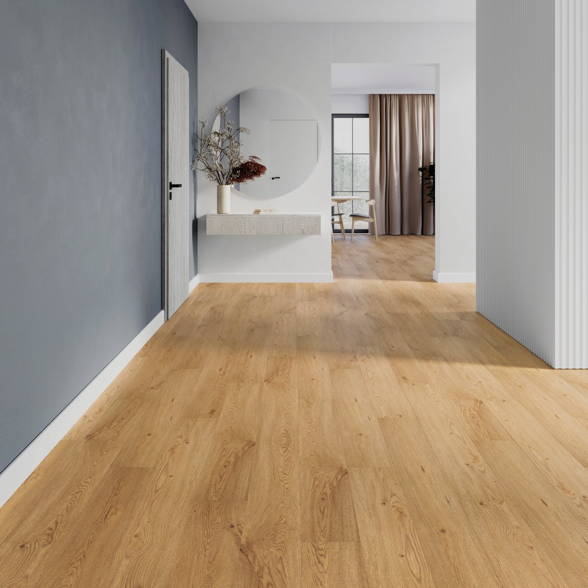 PVC vloer Plank Fireside Oak 2879 DB – sfeerimpressie interieur | Velora Floors