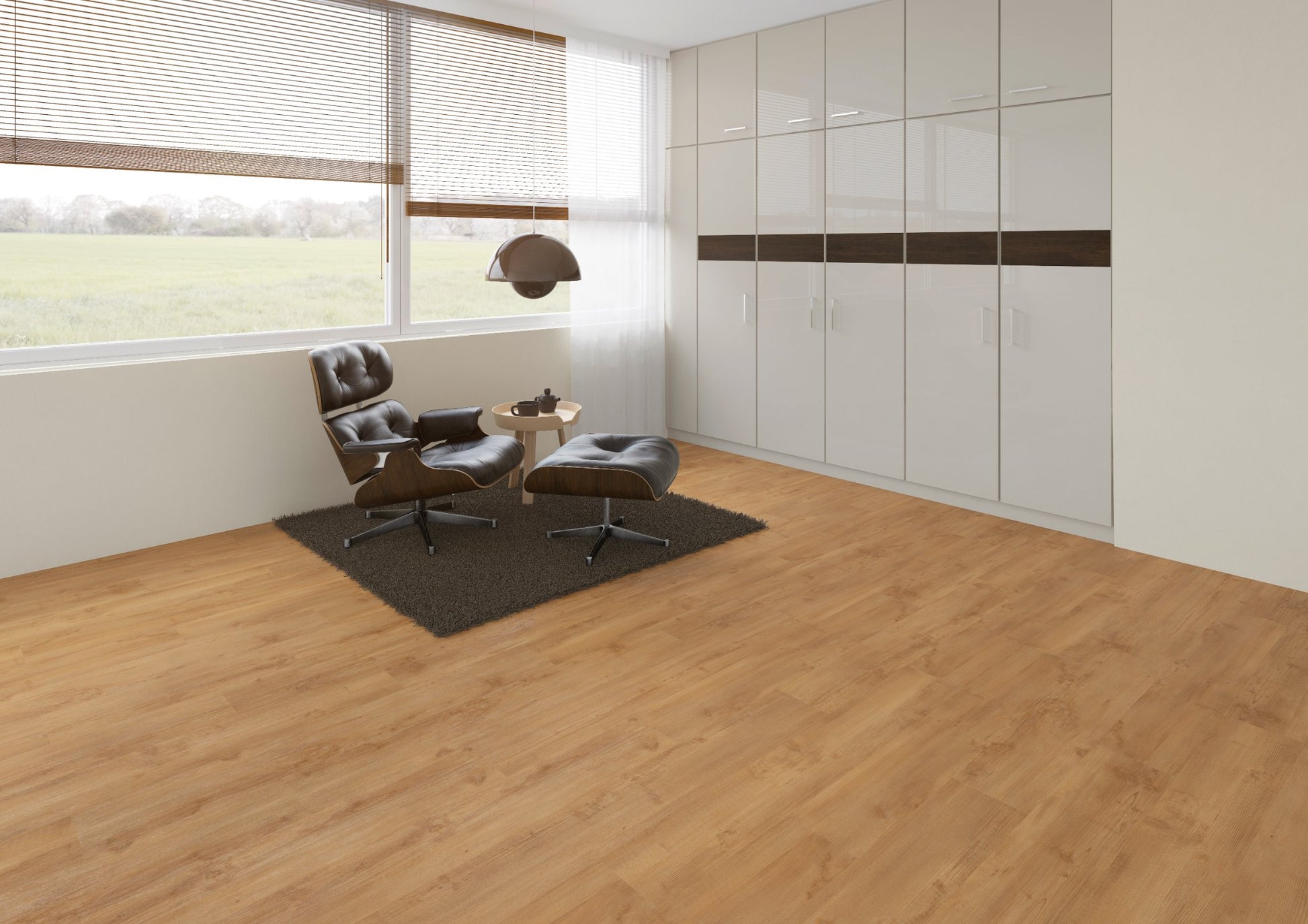 PVC vloer Plank Gouden Pine 2855 DB – sfeerimpressie interieur | Velora Floors