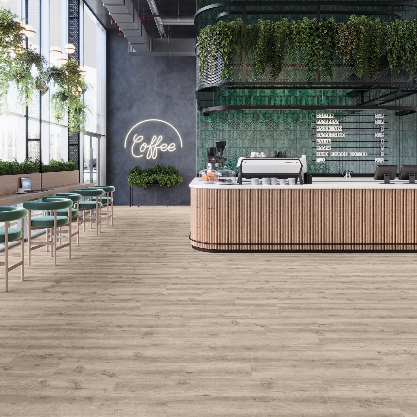 PVC vloer Plank Hazy Oak 5909 DB, sfeerimpressie interieur | Velora Floors