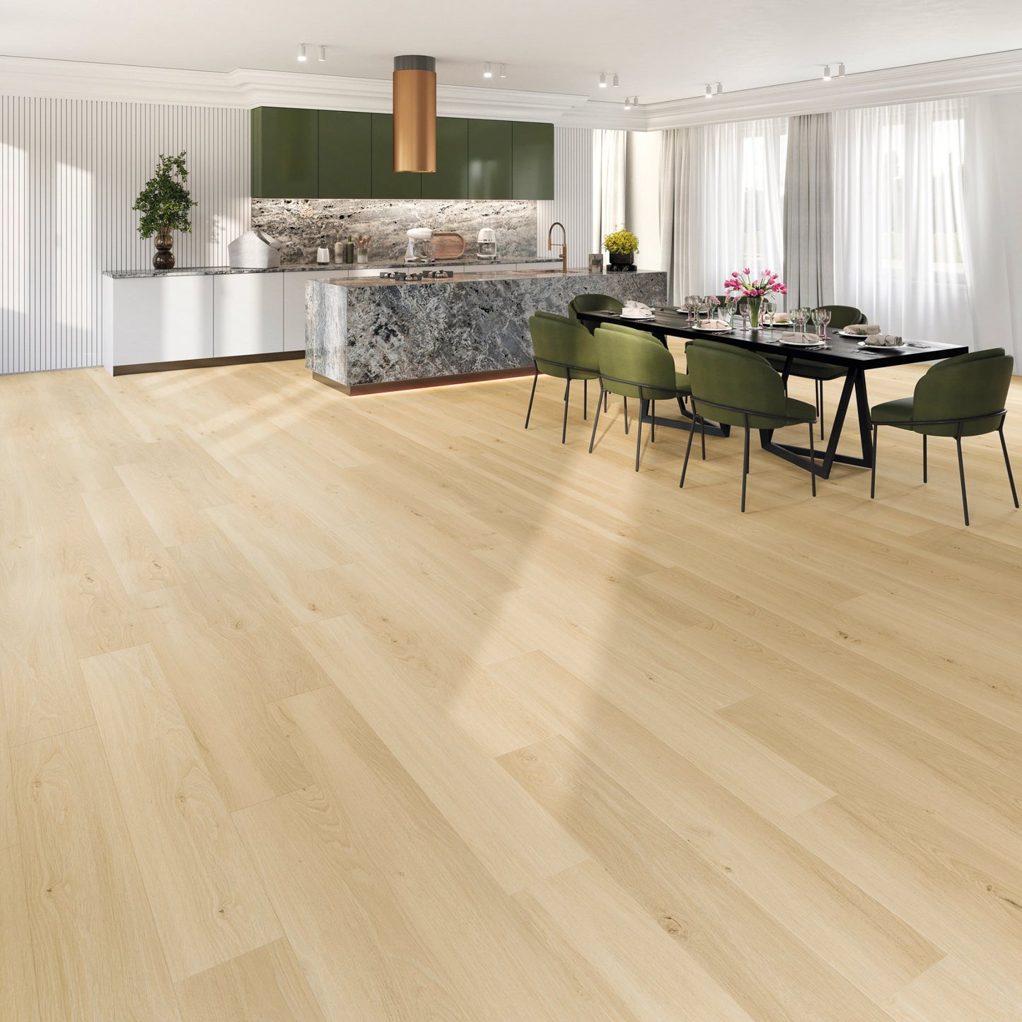 PVC vloer Plank Oak Nordic 5703 DB, sfeerimpressie interieur | Velora Floors