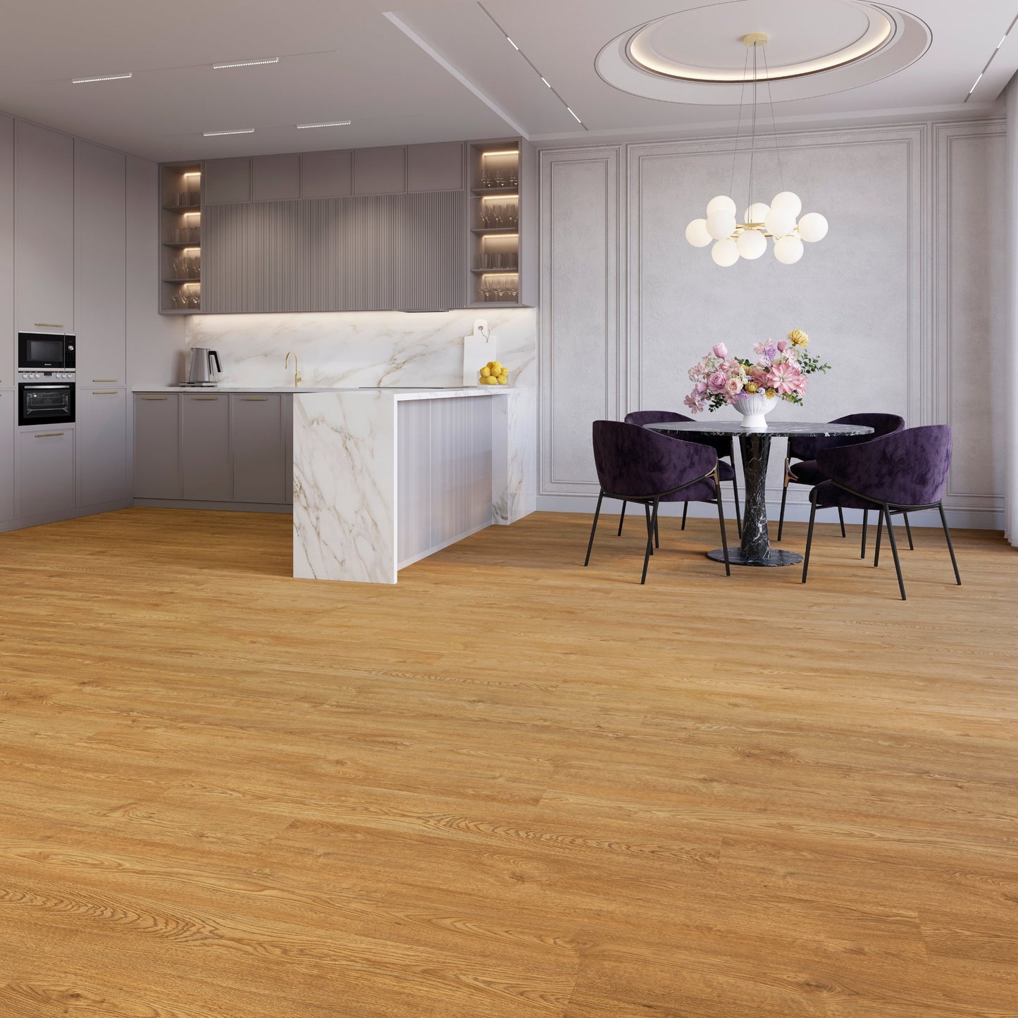 PVC vloer Plank Palm Oak 5904 DB, sfeerimpressie interieur | Velora Floors