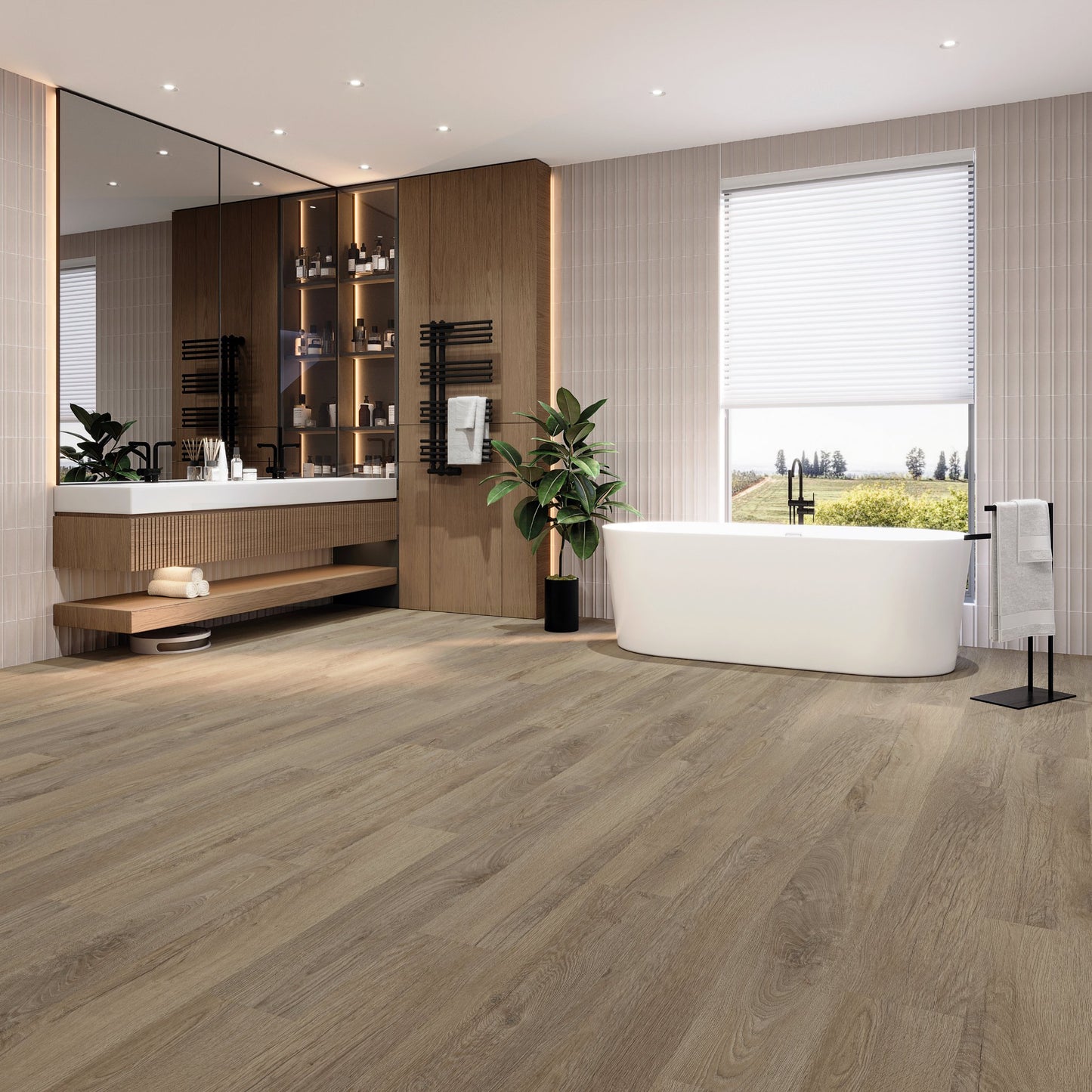 PVC vloer Plank Stone Oak 5915 DB, sfeerimpressie interieur | Velora Floors