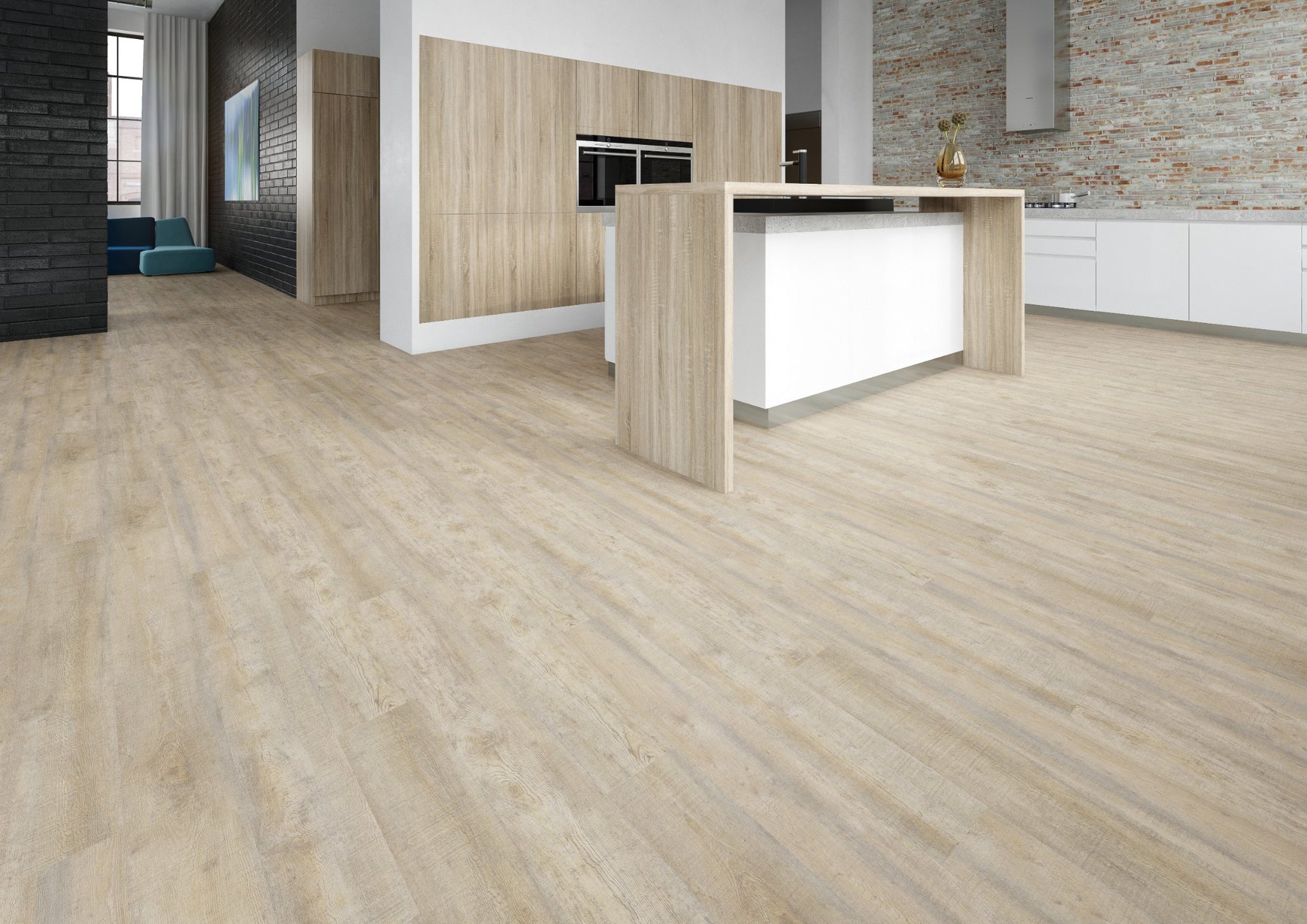 PVC vloer Plank White Limed Oak 2835 DB – sfeerimpressie interieur | Velora Floors