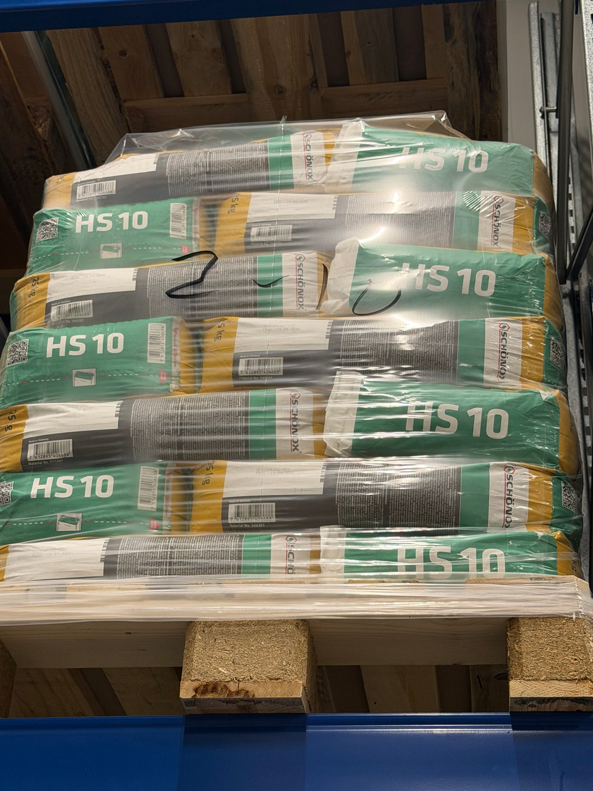 Pallet Schönox HS 10 egalinezakken van 25 kg op voorraad in het magazijn | Velora Floors