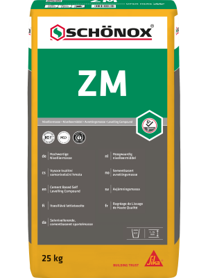 Schönox ZM egaline 25 kg zak, cementaire egaliseermassa | Velora Floors