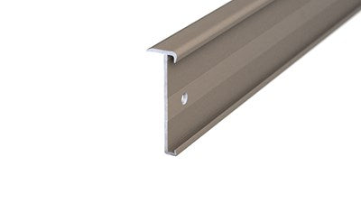 Trapkantprofiel PVC 2-3 mm Edelstaal-Mat 300cm